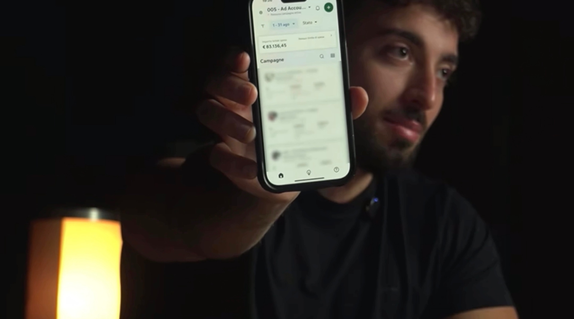 Davide Mazia mostra i risultati di una campagna ads